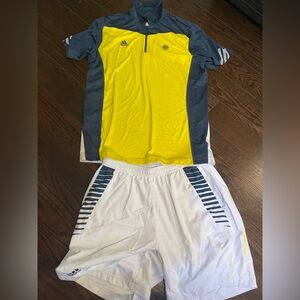 Super Rare Pro Issued Adidas Roland Garros Adult Tennis Outfit